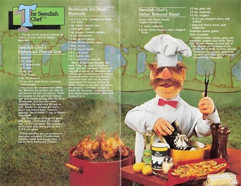 The swedish chef is my favorite muppet so enjoy! Image result for muppet bread recipe | Swedish chef, Retro ...