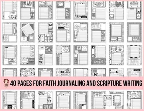 Download these printable journal pages and jumpstart your faith journaling!