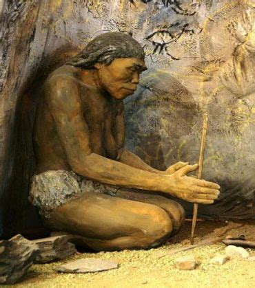 Les Hommes Prehistoriques Habitant Dans Des Cavernes Recuperaient