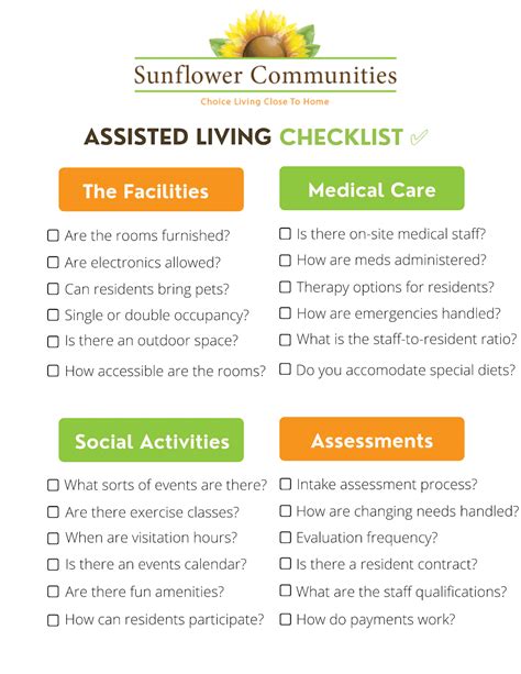 Assisted Living Checklist Find The Best Home For Loved Ones