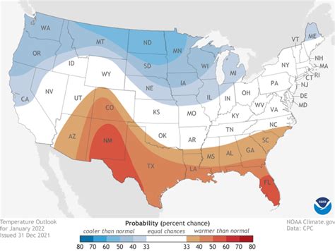 Us Climate Outlook For January 2022 Noaa