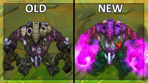All Malphite Skins Complete Changes Old And New Visual Effects Vfx