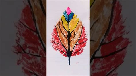 Easy Leaf 🌿 Drawing Youtube