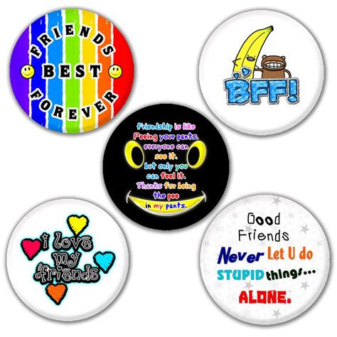 Buy Friends Badge Set Of 5 Pcs Online At Low Prices In India