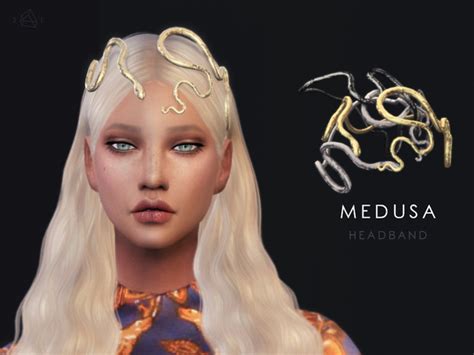 The Sims Resource Snake Headband Medusa By Starlord Sims 4 Downloads