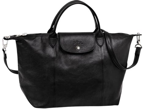 Le pliage original shoulder bag l black. Longchamp New Le Pliage Cuir Bag | Bragmybag