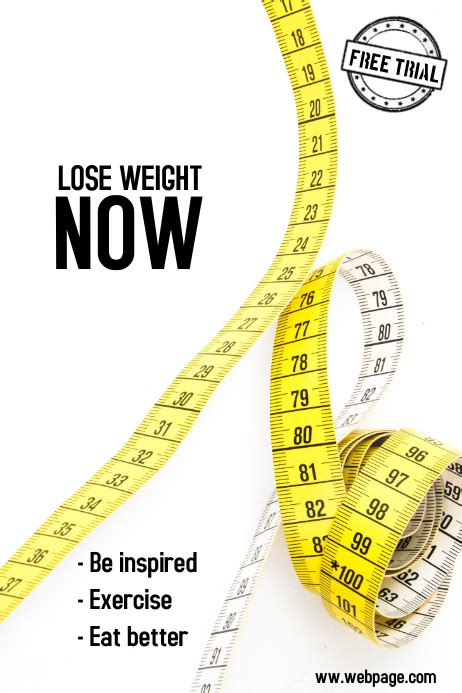 Lose Weight Health And Fitness Poster Template Postermywall