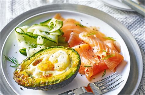 Smoke the salmon for 10 minutes. Eggs Baked In Avocado Recipe | Healthy Recipes | Tesco Real Food