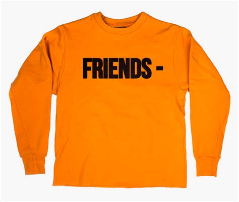 Orange Vlone Friends Long Sleeve Hd Png Download Transparent Png