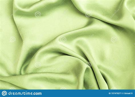 Abstract Green Satin Fabric Texture Background Stock Image Image Of