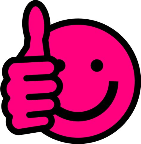 Hot Pink Thumbs Up Clip Art At Vector Clip Art Online
