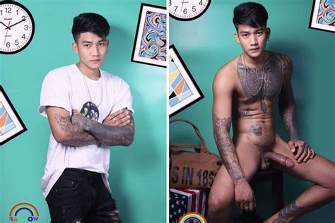 Handsome And Sexy Male Model Posing Naked Asian Emre