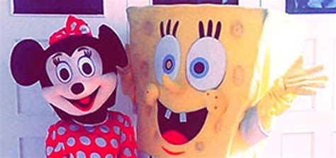 Minnie And Spongebob Enter