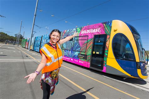 high speed art takes to coast trams griffith news