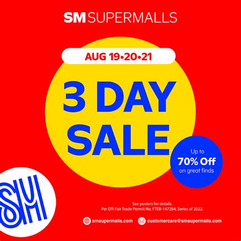 Sm3daysale August 19 21 2022 Sm Supermalls