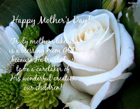 Flowery Blessing Happy Mothers Day Truly Mothers Like Us Is A