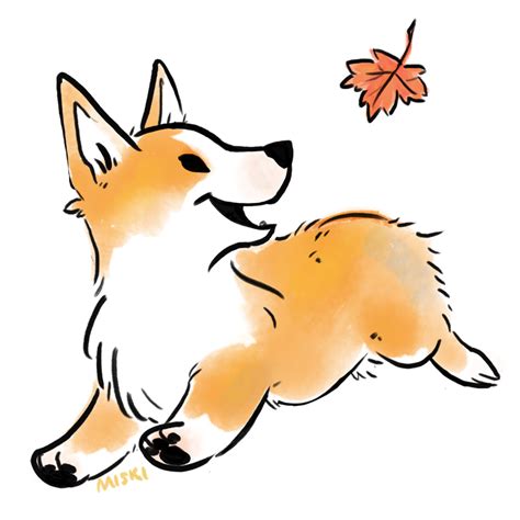4:39 i drew a corgi today because in my cat video that i made a little while back. Miski Sketch! | Corgi drawing