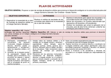 Doc Plan De Actividades Gabriiela Villarreal