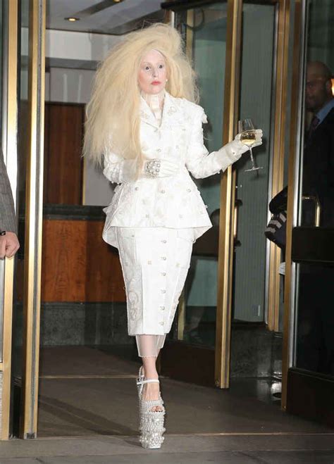 What Did Lady Gaga Wear Today Gigantic Pearl Shoes Edition Lady