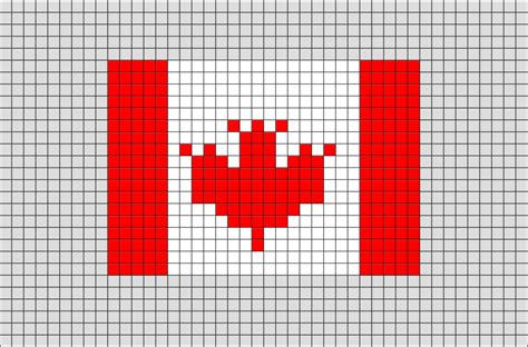 Flag Of Canada Pixel Art Brik