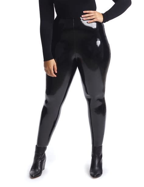 Faux Patent Leather Legging With Perfect Control Commando