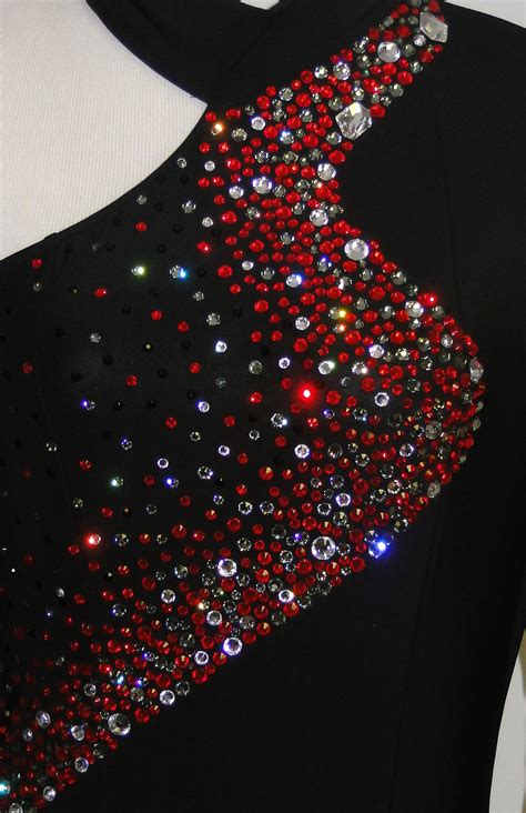 You Know You Want More Swarovski Rhinestones On Your Ballroom Dress Sk8 Gr8 Designs Added Red