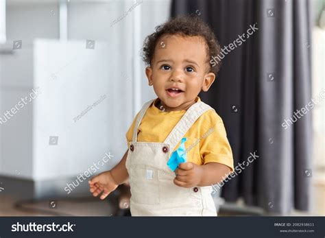 Portrait Cute Adorable Black Baby Boy Stock Photo 2082938611 Shutterstock