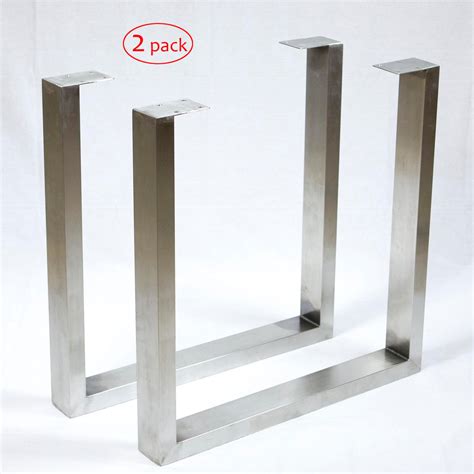 Stainless Steel Dining Table Legs 1 Pair U Shape Ss100a Rustydesign
