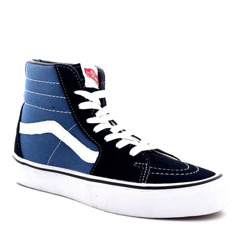 Unisex Adults Vans Sk8 Hi Lace Up High Top Canvas Skate Shoes Trainers