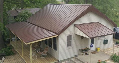 House With Brown Painted Steel Roofing Tri County Enterprises