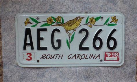Vintage South Carolina License Plate Etsy License Plate South