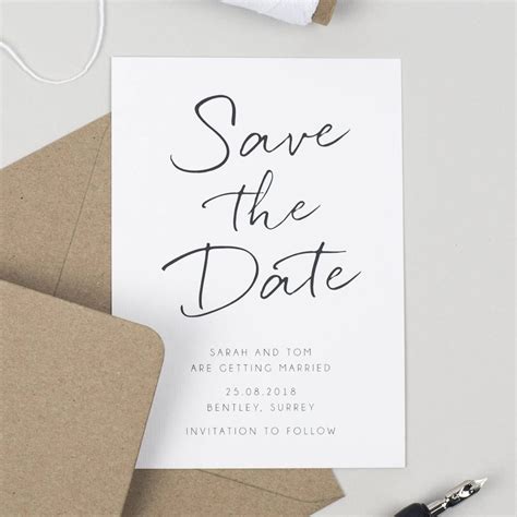 Are You Interested In Our Simple Save The Date With Our Wedding Save