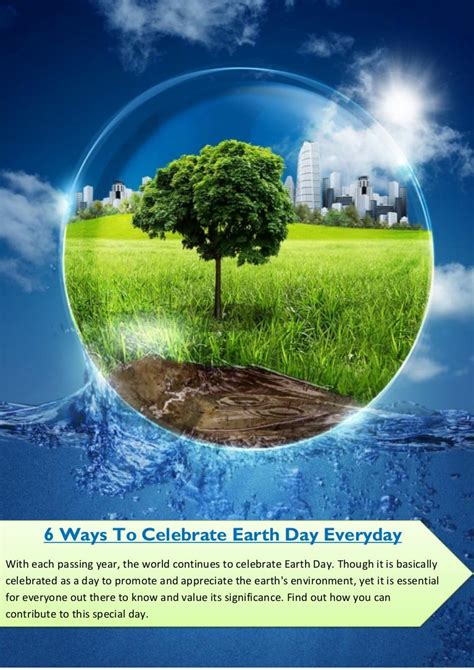 6 Ways To Celebrate Earth Day Everyday