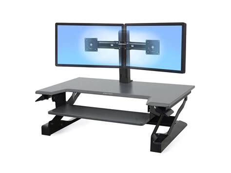 Ergotron 33 397 085 Workfit T Standing Desk Workstation Black With