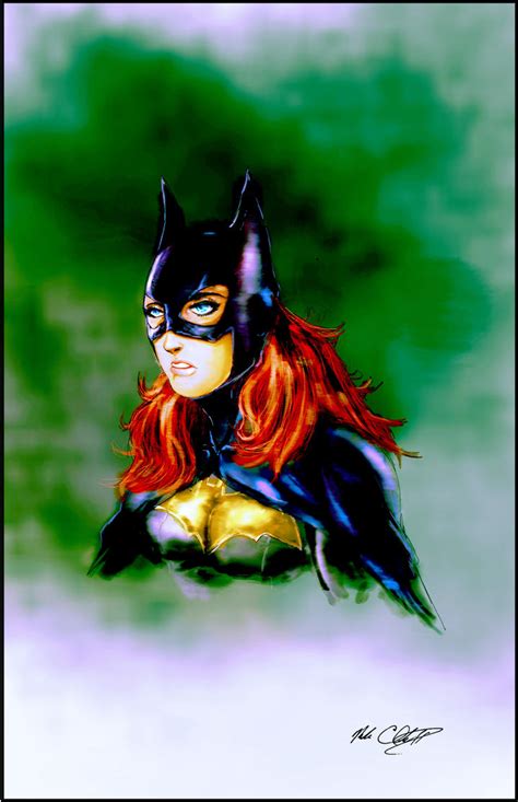 Batgirl Painted By Mark Clark Ii On Deviantart