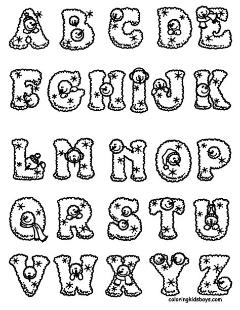 Letras Do Alfabeto Para Colorir E Imprimir Alphabet Coloring Pages