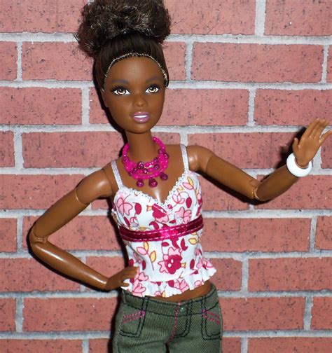 Made To Move Barbie Aa Barbie Black Barbie Ooak Style By Aneka Black Barbie Summer