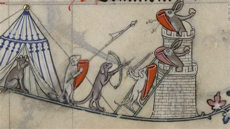 Barbaric Bunnies Battle It Out In Medieval Manuscripts Cnn Style