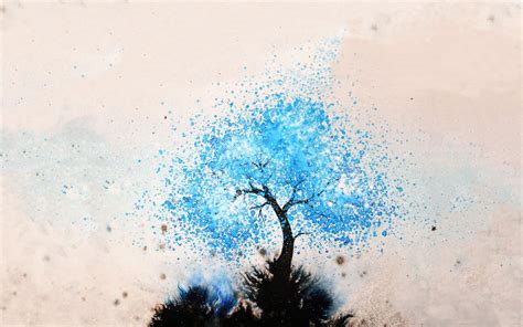 Abstract Art Tree Wallpaper Free Download