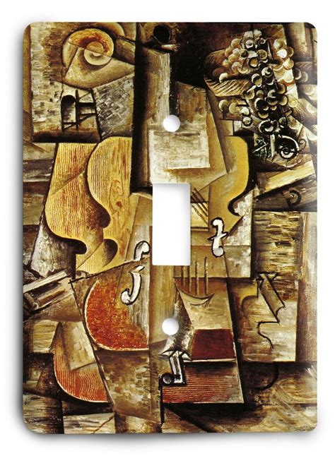 Pablo Picasso Violin And Grapes 1912 Light Switch Cover Picasso Art