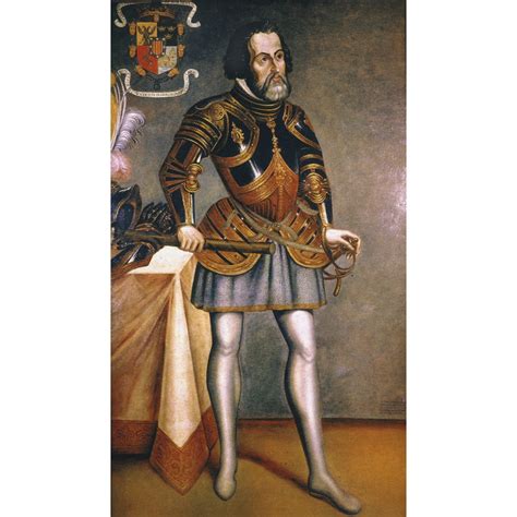 Hernando Cortes 1485 1547 Nspanish Conqueror Of Mexico Oil