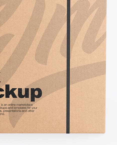 Download Mailing Kraft Box Mockup in Box Mockups on Yellow Images ...