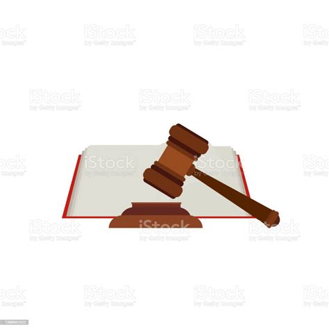 Justice Scale Judges Hammer Law Book Concept Of Court Judgment To