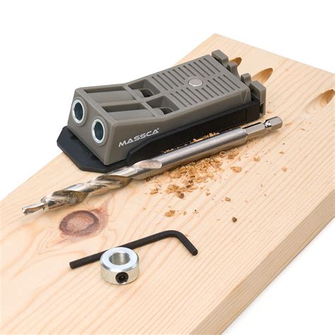 Buy Massca Twin Pocket Hole Jig Kit Adjustable And Easy To Use Joinery