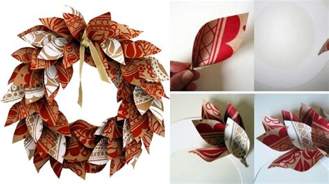 Diy Paper Christmas Wreath Tutorial K4 Craft