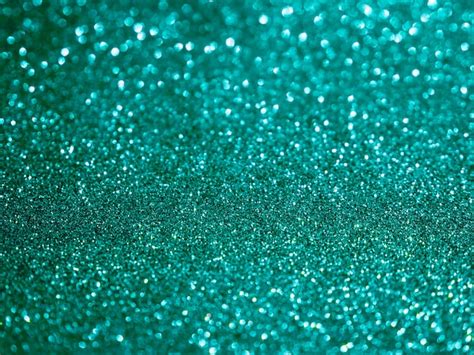 Premium Photo Top View Turquoise Glitter Background