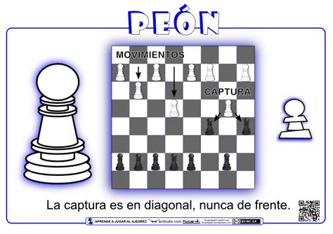 Las Piezas Del Ajedrez I El Peón La Torre Actividades Lúdicas