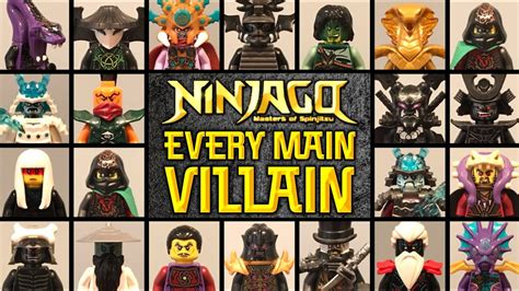 Every Main Ninjago Villain Minifigure 2011 2021 Youtube