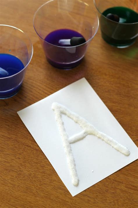 Salt Painting Science Experiment To Learn About Absorption