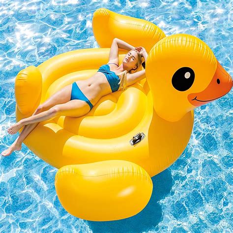 Adults Inflatable Ride On Swimming Paddling Pool Float Beach Lounger